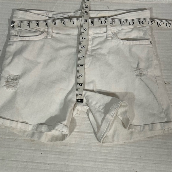 ANTHROPOLOGIE PILCRO AND THE LETTERPRESS DISTRESSED DENIM SLIM BOYFRIEND SHORTS - Picture 5 of 5